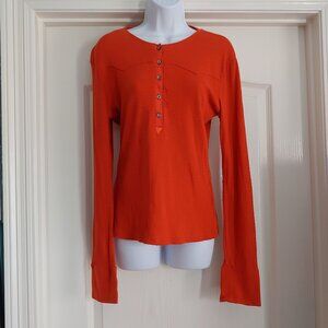 Bootheel Trading Y2K Orange Cowgirl Rodeo Country Western L-Sleeve Shirt L